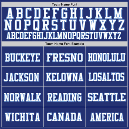 Custom Royal White-Light Blue Mesh Authentic Throwback Football Jersey - Sky-Custom