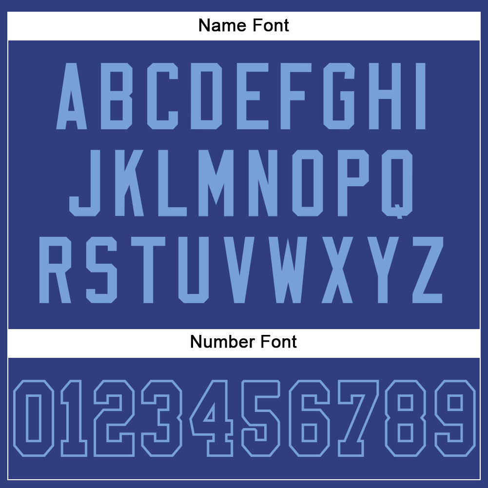 Custom Royal Royal-Light Blue Mesh Authentic Football Jersey - Sky-Custom