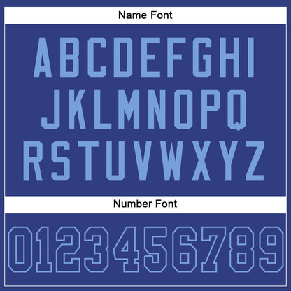 Custom Royal Royal-Light Blue Mesh Authentic Football Jersey - Sky-Custom