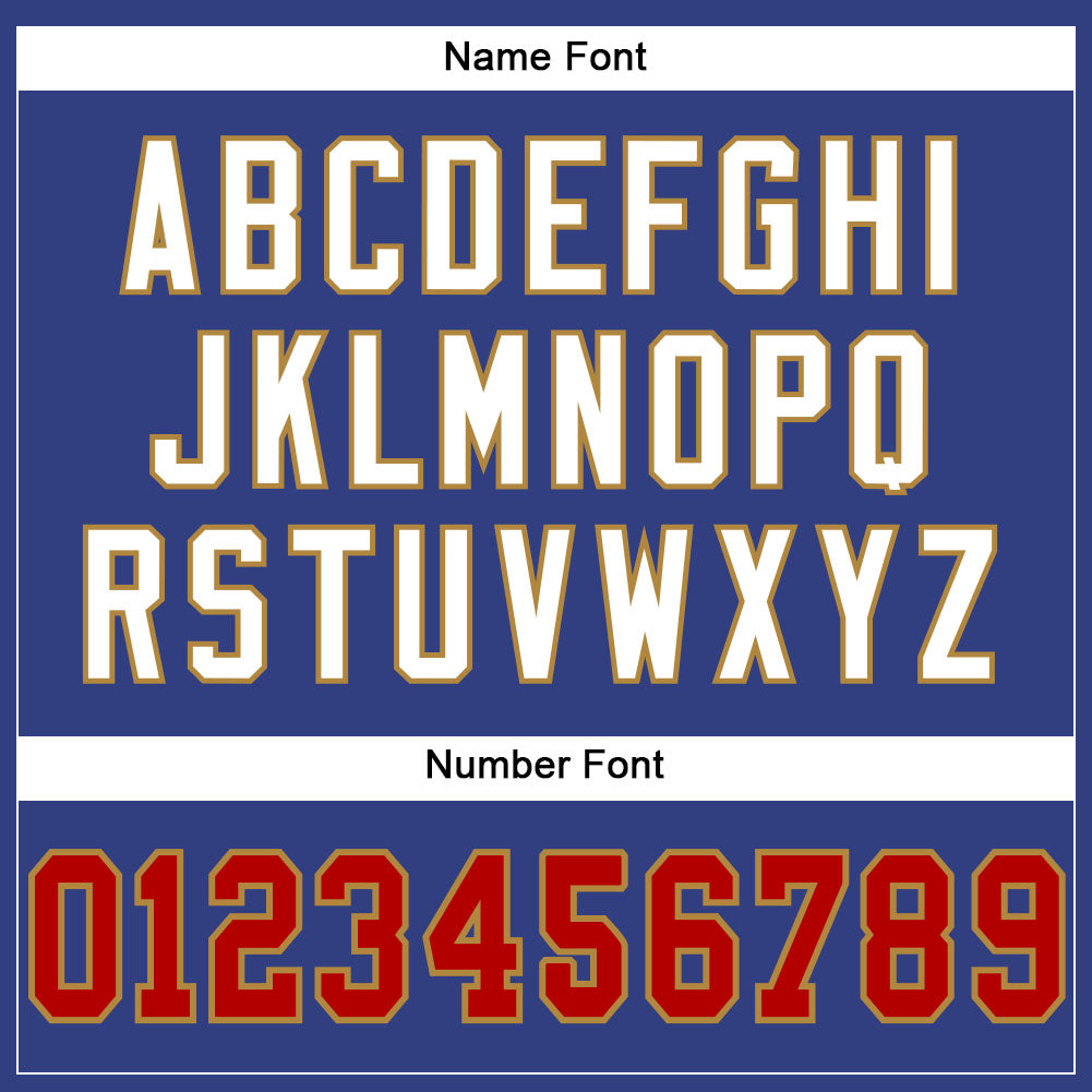 Custom Royal Red-Old Gold Mesh Authentic Football Jersey - Sky-Custom