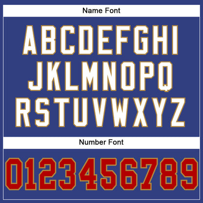 Custom Royal Red-Old Gold Mesh Authentic Football Jersey - Sky-Custom