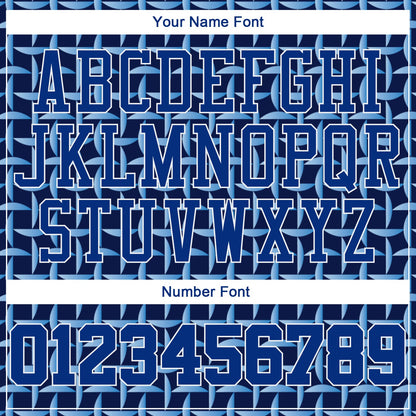 Custom Royal Royal-White 3D Pattern Design Authentic Baseball Jersey - Sky-Custom