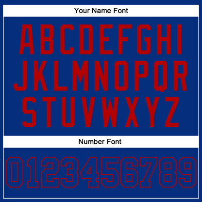 Custom Royal Royal-Red Authentic Sleeveless Baseball Jersey - Sky-Custom
