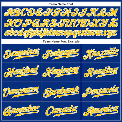 Custom Royal Gold-White Authentic Sleeveless Baseball Jersey - Sky-Custom