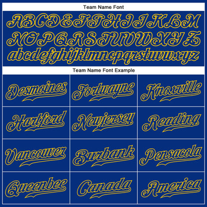 Custom Royal Royal-Gold Authentic Sleeveless Baseball Jersey - Sky-Custom