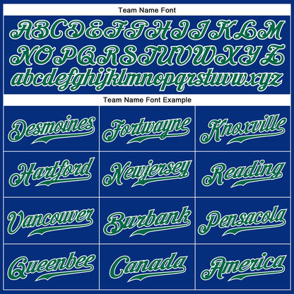 Custom Royal Kelly Green-White Authentic Sleeveless Baseball Jersey - Sky-Custom