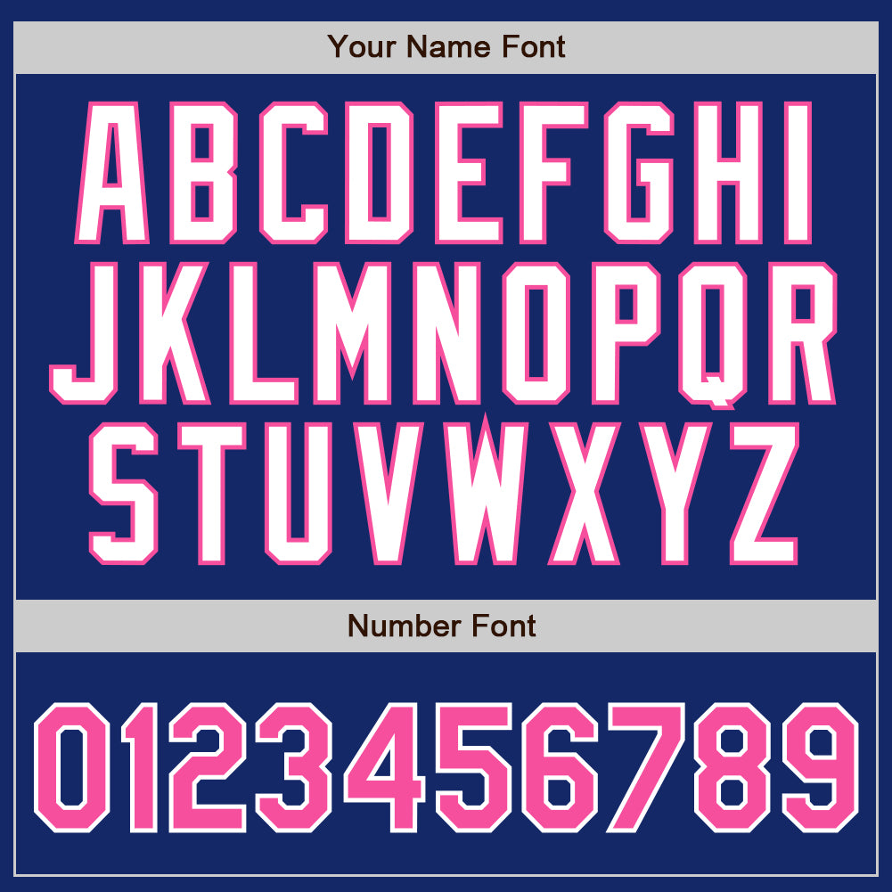 Custom Royal White Pinstripe Pink-White Authentic Baseball Jersey - Sky-Custom