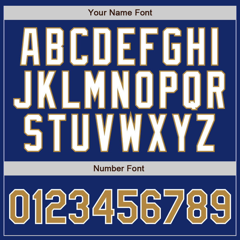 Custom Royal White Pinstripe Old Gold-White Authentic Baseball Jersey - Sky-Custom