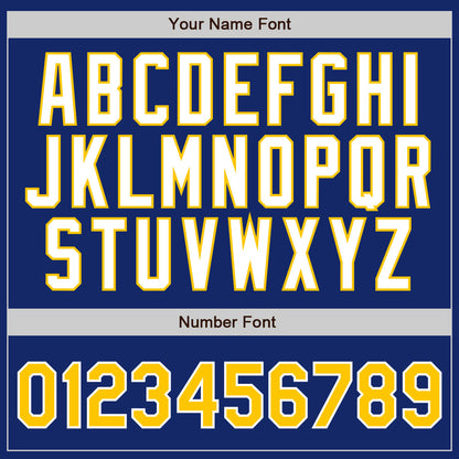 Custom Royal Gold Pinstripe Gold-White Authentic Baseball Jersey - Sky-Custom
