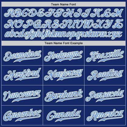 Custom Royal Light Blue Pinstripe Light Blue-White Authentic Baseball Jersey - Sky-Custom