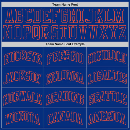 Custom Royal Royal-Orange Authentic Throwback Basketball Jersey - Sky-Custom