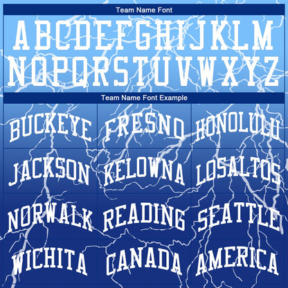 Custom Royal White-Light Blue Round Neck Sublimation Basketball Suit Jersey - Sky-Custom