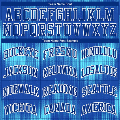 Custom Royal Royal-Light Blue Round Neck Sublimation Basketball Suit Jersey - Sky-Custom