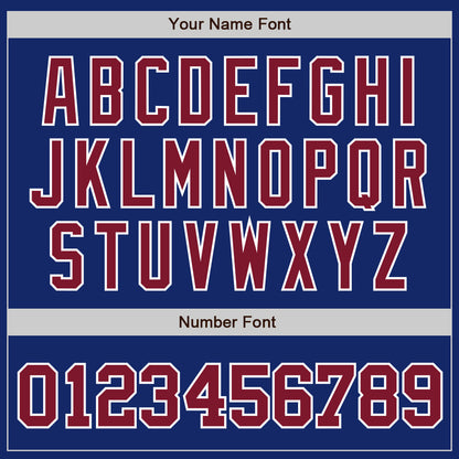 Custom Royal Crimson-White Authentic Baseball Jersey - Sky-Custom