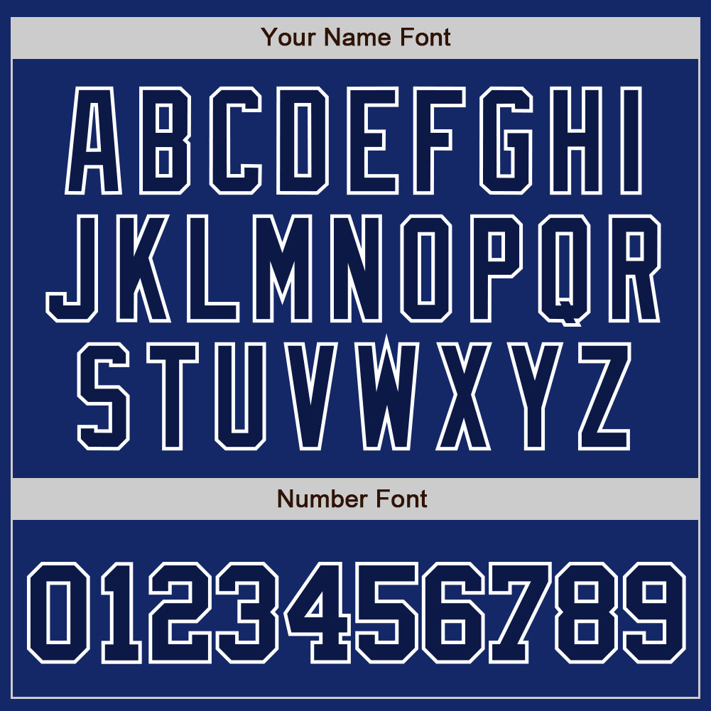 Custom Royal Navy-White Authentic Baseball Jersey - Sky-Custom