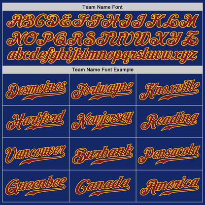 Custom Royal Crimson-Gold Authentic Baseball Jersey - Sky-Custom