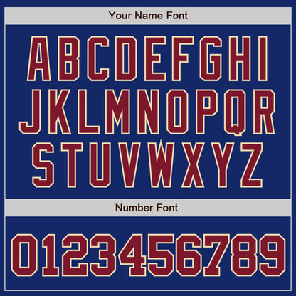 Custom Royal Crimson-City Cream Authentic Baseball Jersey - Sky-Custom