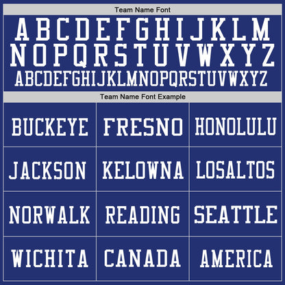 Custom Royal White Mesh Authentic Football Jersey - Sky-Custom