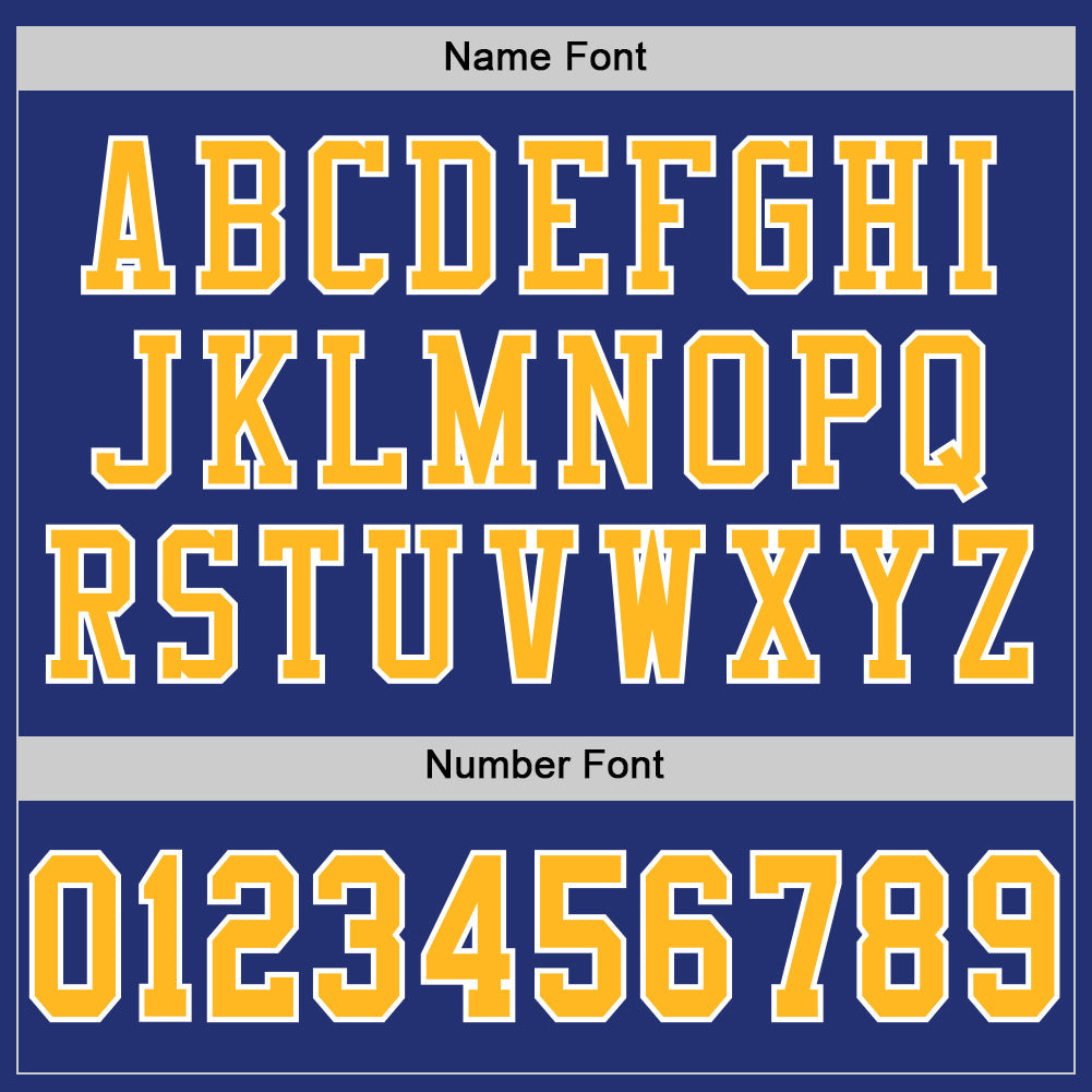 Custom Royal Gold-White Mesh Authentic Football Jersey - Sky-Custom