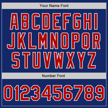 Custom Royal Red-White Authentic Baseball Jersey - Sky-Custom