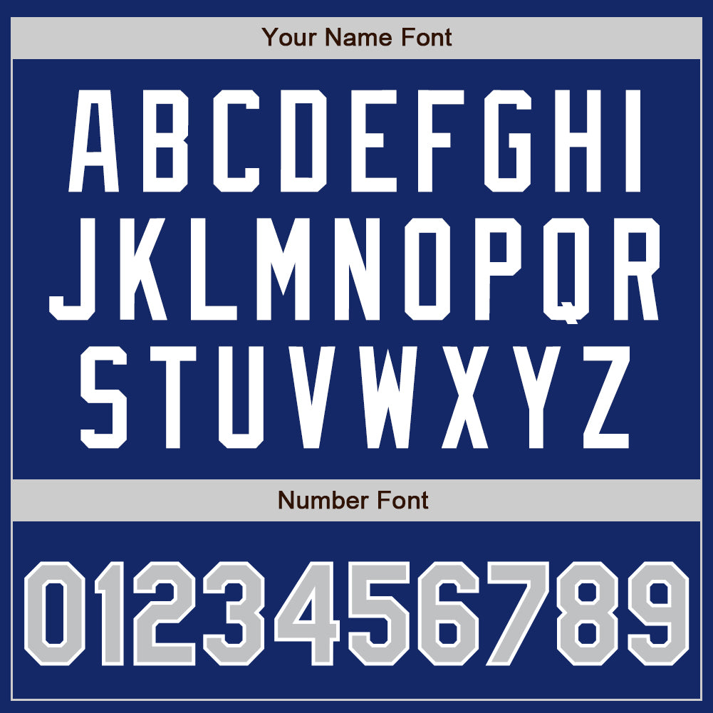 Custom Royal Gray-White Authentic Baseball Jersey - Sky-Custom