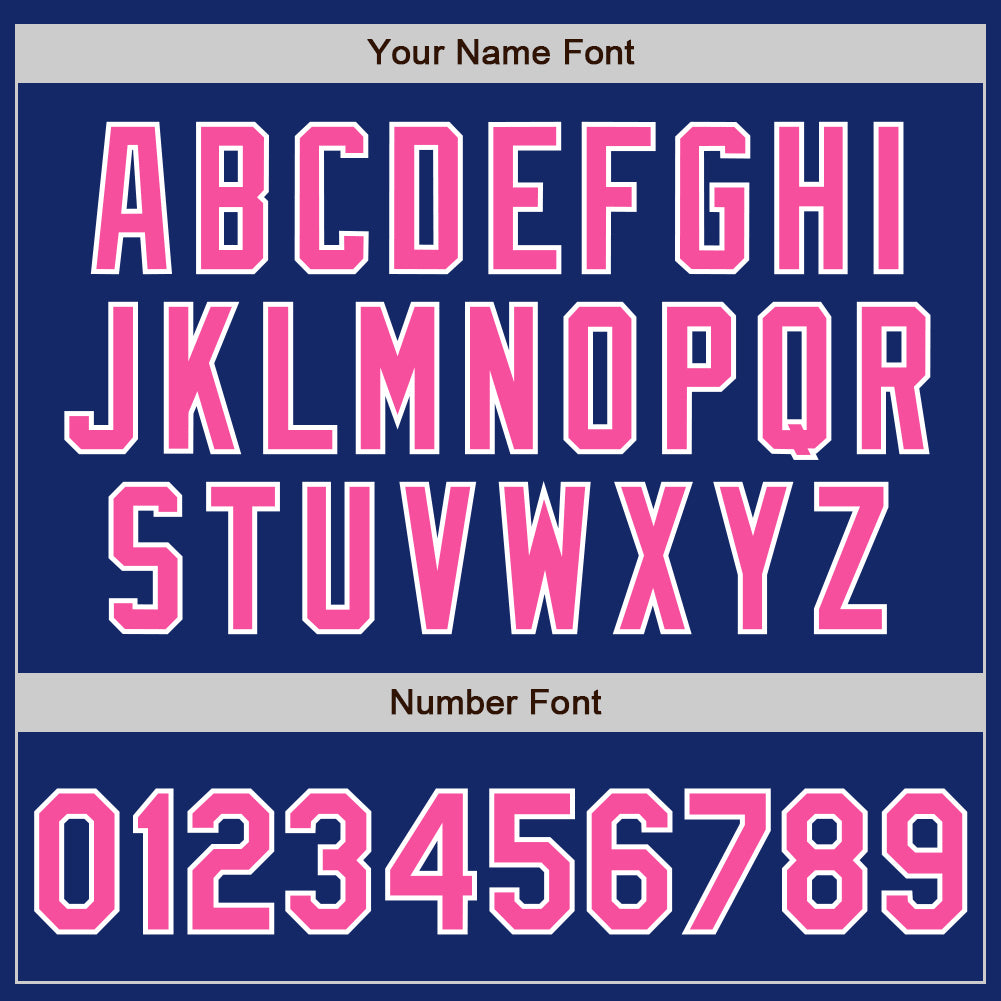 Custom Royal Pink-White Authentic Baseball Jersey - Sky-Custom