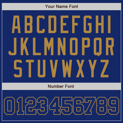 Custom Royal Royal-Old Gold Authentic Baseball Jersey - Sky-Custom