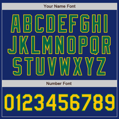 Custom Royal Gold-Kelly Green Authentic Baseball Jersey - Sky-Custom