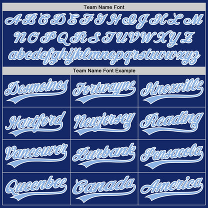 Custom Royal Light Blue-White Authentic Baseball Jersey - Sky-Custom