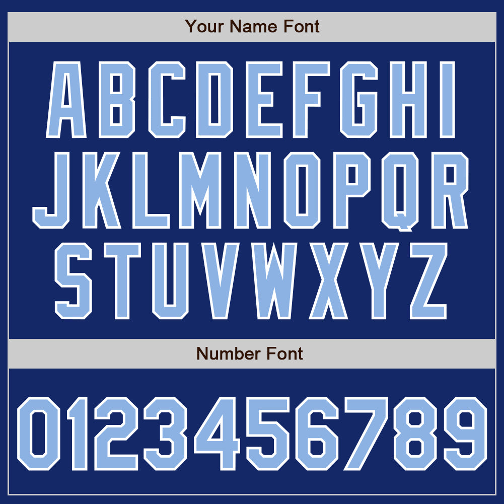 Custom Royal Light Blue-White Authentic Baseball Jersey - Sky-Custom