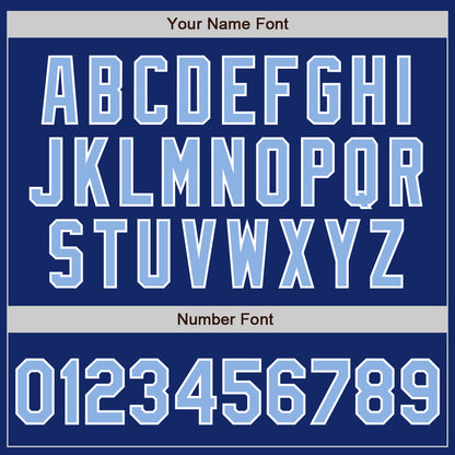 Custom Royal Light Blue-White Authentic Baseball Jersey - Sky-Custom