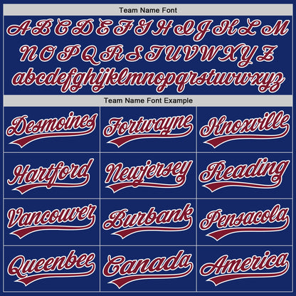 Custom Royal Crimson-White Authentic Baseball Jersey - Sky-Custom
