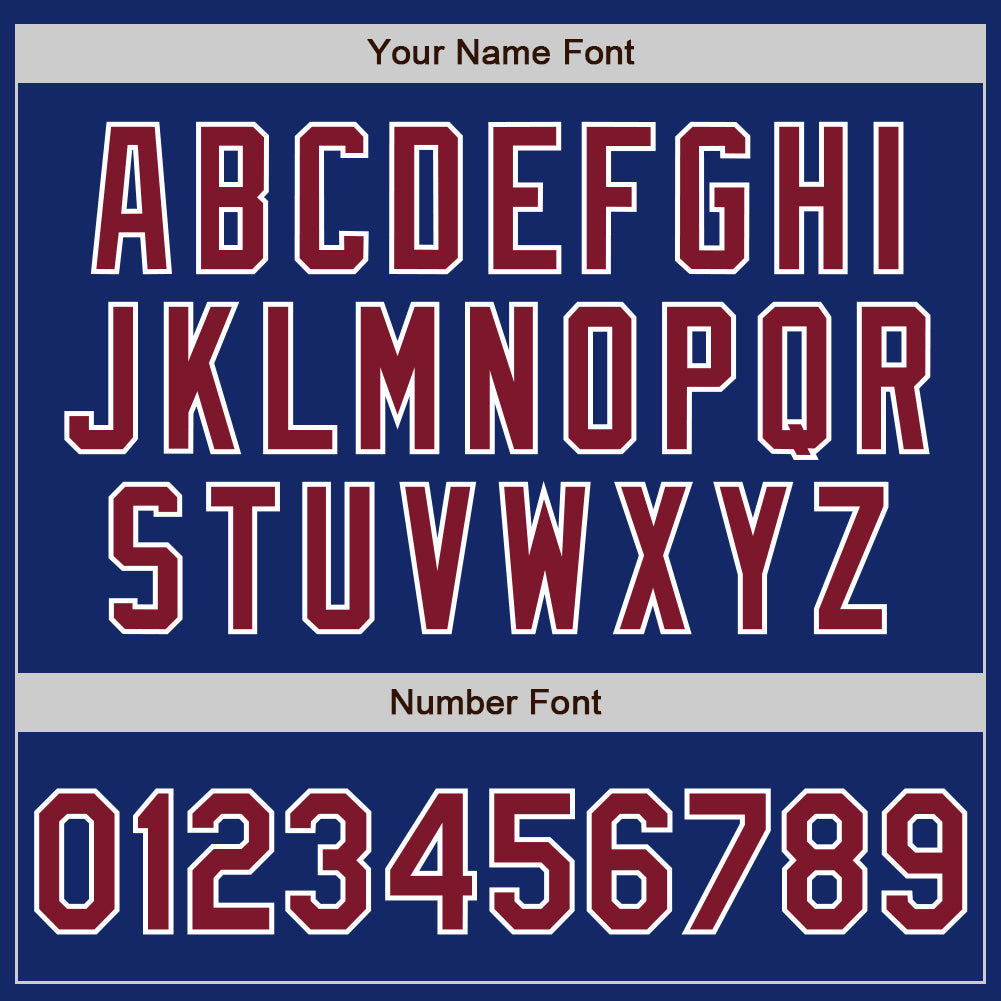 Custom Royal Crimson-White Authentic Baseball Jersey - Sky-Custom
