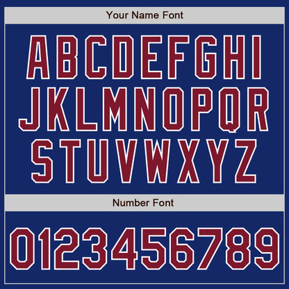 Custom Royal Crimson-White Authentic Baseball Jersey - Sky-Custom