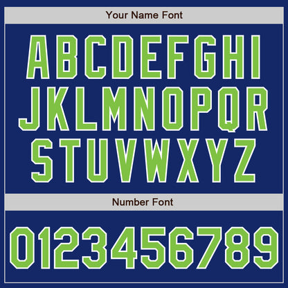Custom Royal Neon Green-White Authentic Baseball Jersey - Sky-Custom