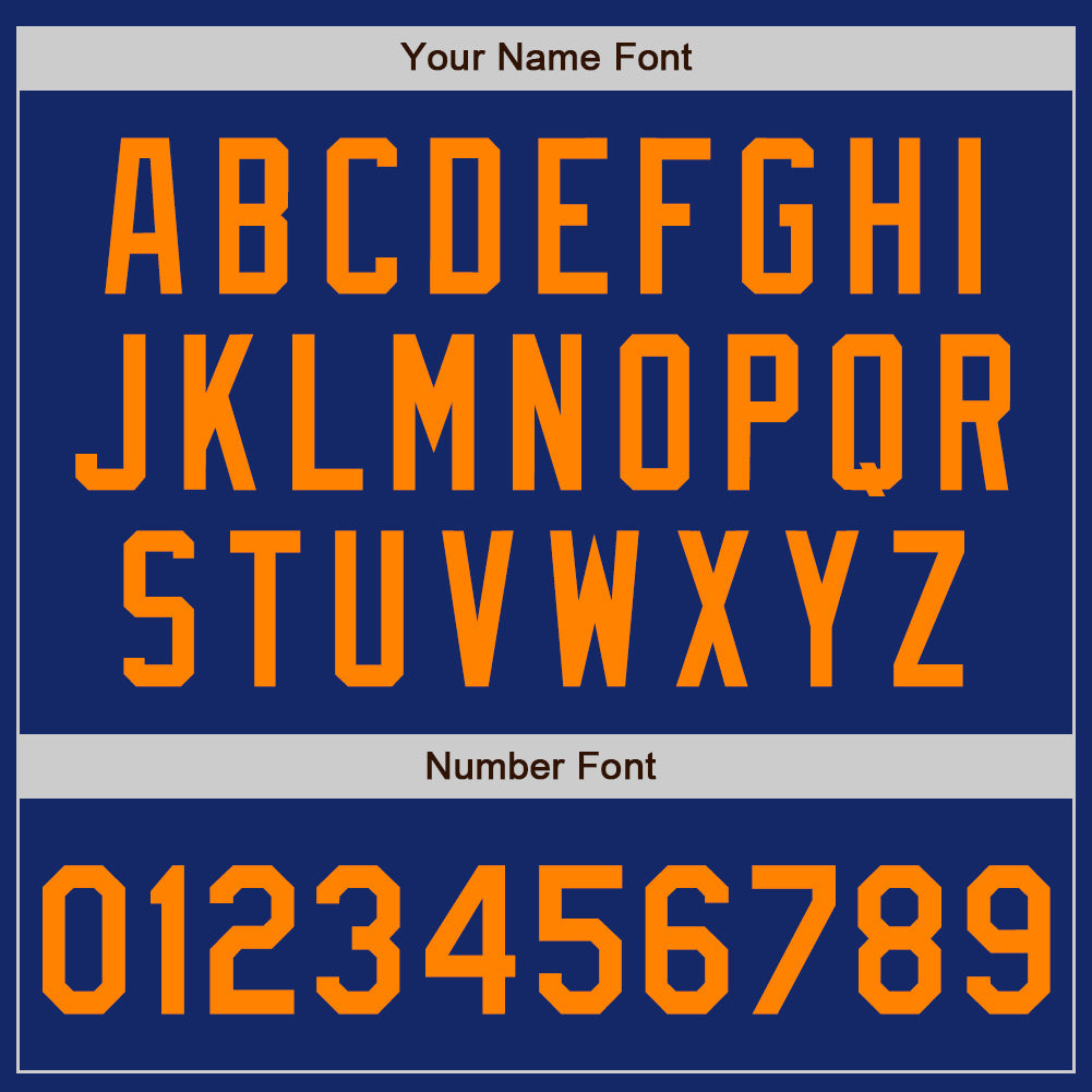 Custom Royal Bay Orange Authentic Baseball Jersey - Sky-Custom