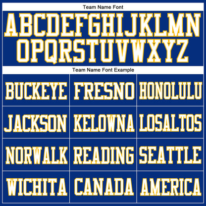 Custom Royal White-Gold Mesh Authentic Football Jersey - Sky-Custom