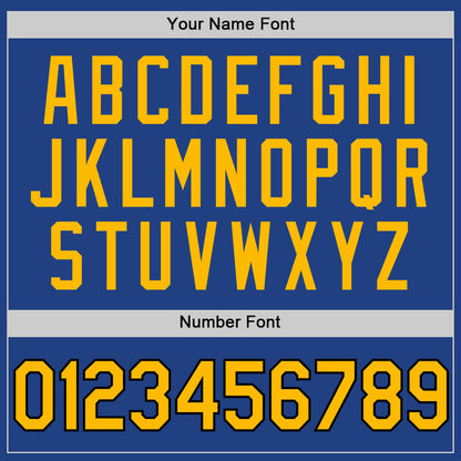 Custom Royal Gold-Black Authentic Throwback Baseball Jersey - Sky-Custom