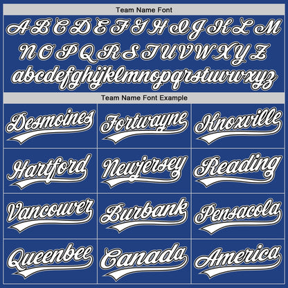 Custom Royal Black-Gray Authentic Throwback Baseball Jersey - Sky-Custom