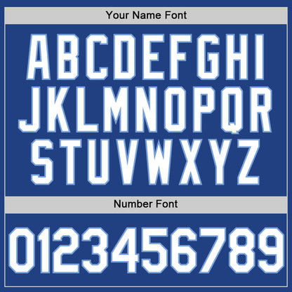 Custom Royal White-Light Blue Authentic Throwback Baseball Jersey - Sky-Custom