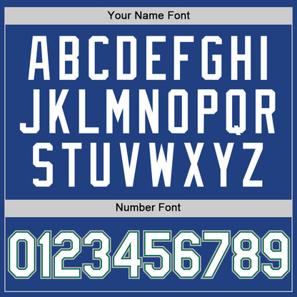 Custom Royal Kelly Green-Gray Authentic Throwback Baseball Jersey - Sky-Custom