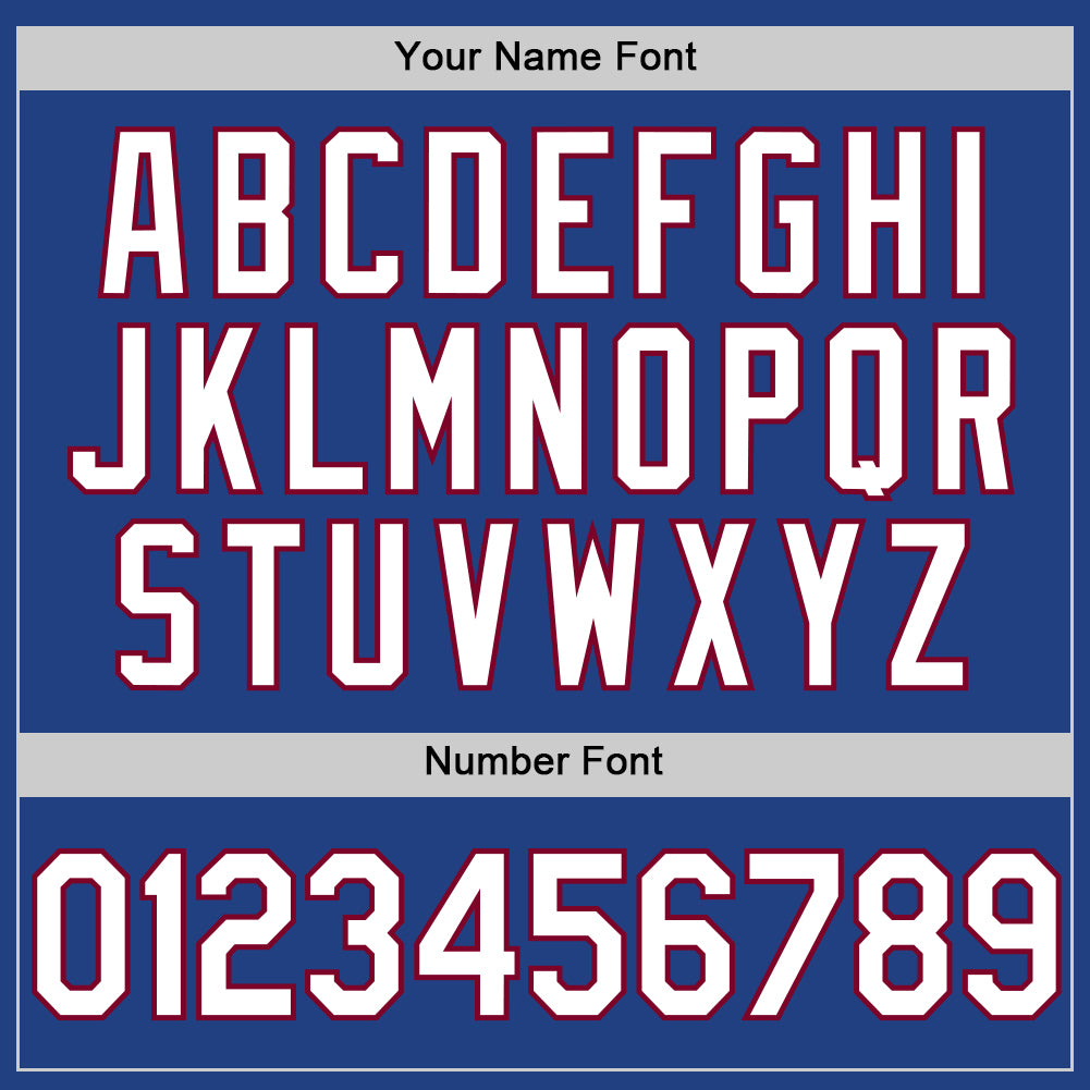 Custom Royal White-Maroon Authentic Throwback Baseball Jersey - Sky-Custom