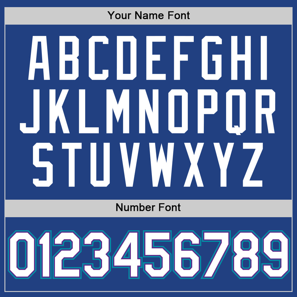 Custom Royal Purple-Teal Authentic Throwback Baseball Jersey - Sky-Custom