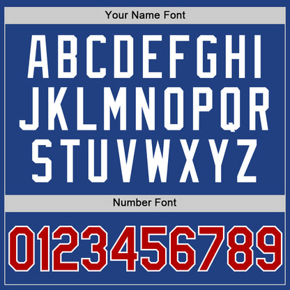 Custom Royal Red-White Authentic Throwback Baseball Jersey - Sky-Custom