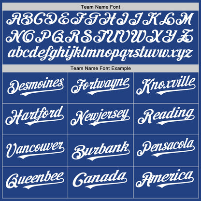 Custom Royal White Mesh Authentic Throwback Baseball Jersey - Sky-Custom