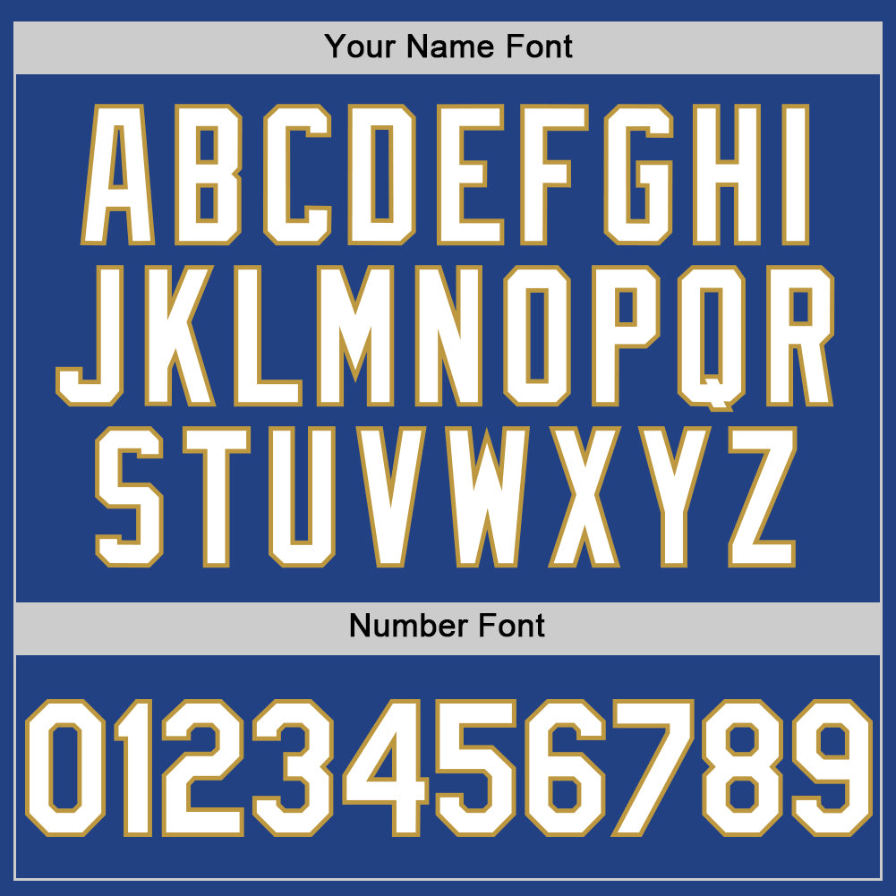 Custom Royal White-Old Gold Mesh Authentic Throwback Baseball Jersey - Sky-Custom