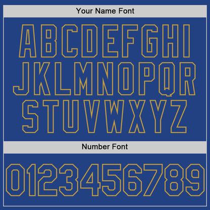 Custom Royal Old Gold Mesh Authentic Throwback Baseball Jersey - Sky-Custom