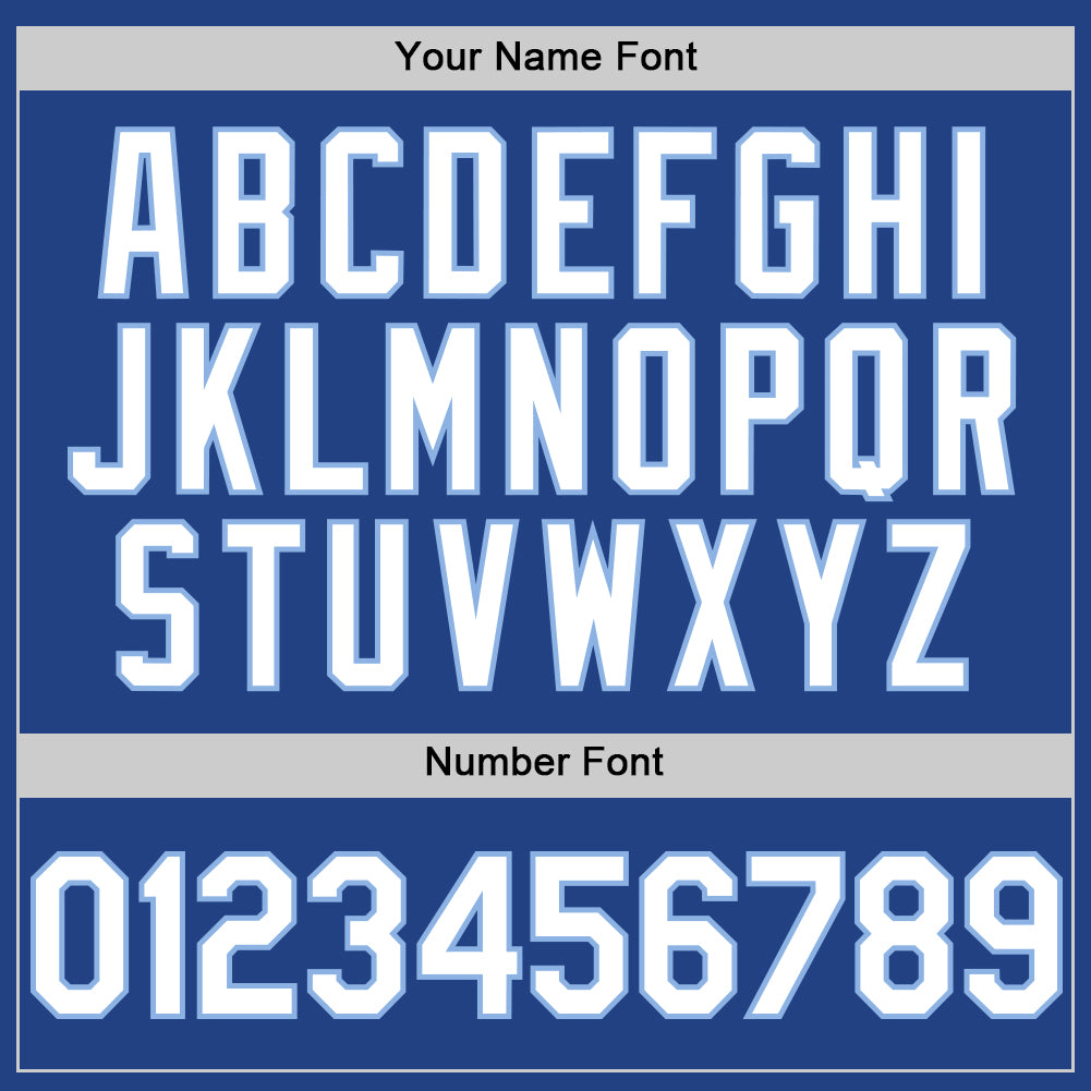 Custom Royal White-Light Blue Mesh Authentic Throwback Baseball Jersey - Sky-Custom