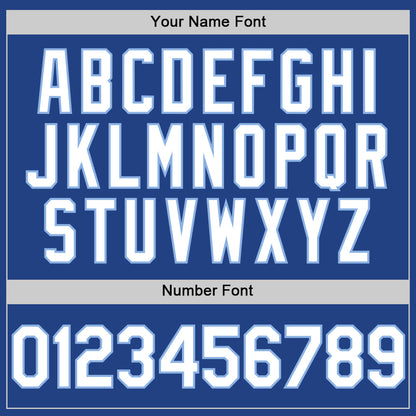 Custom Royal White-Light Blue Mesh Authentic Throwback Baseball Jersey - Sky-Custom