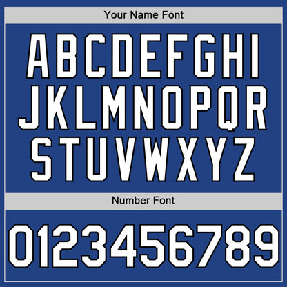 Custom Royal White-Black Mesh Authentic Throwback Baseball Jersey - Sky-Custom